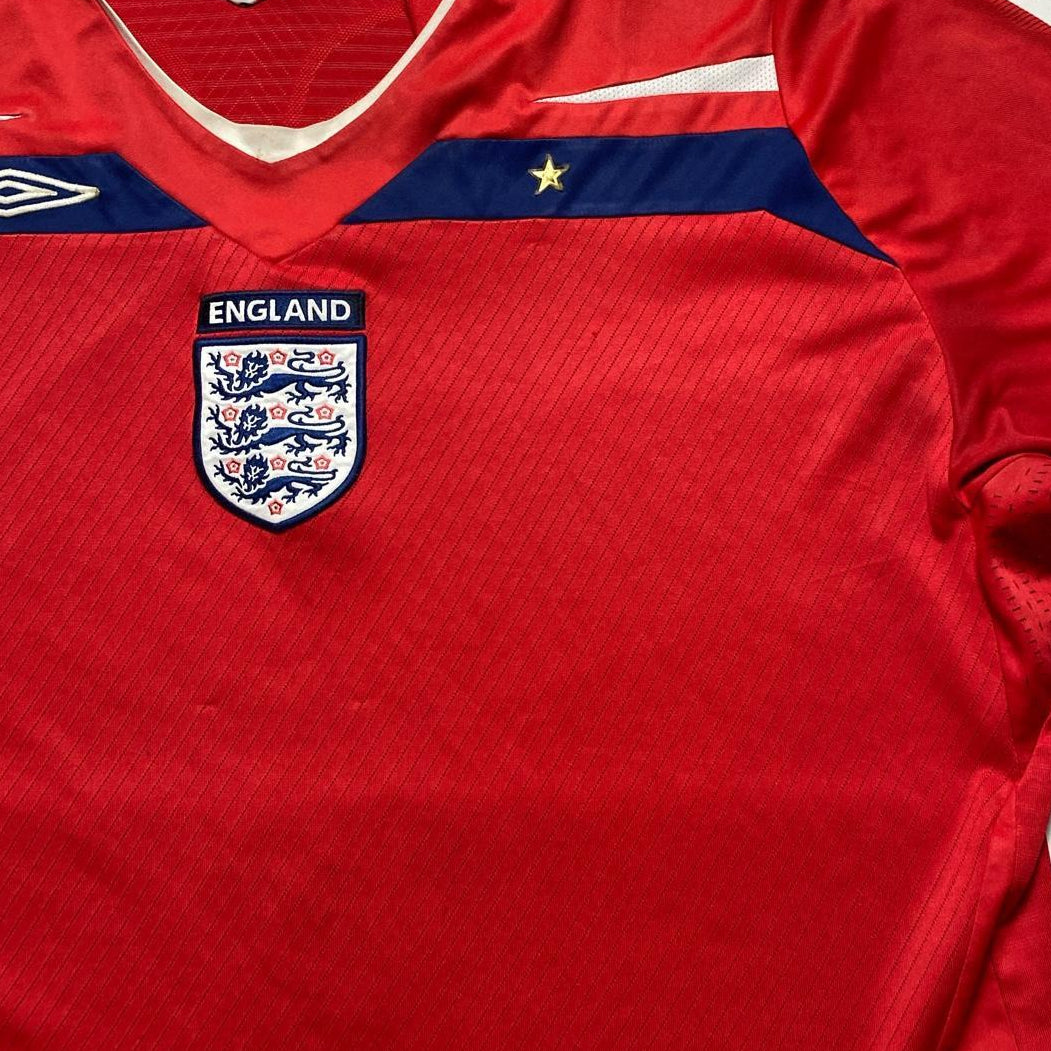 England Vintage Umbro Red Football Jersey 08-10 (2XL)