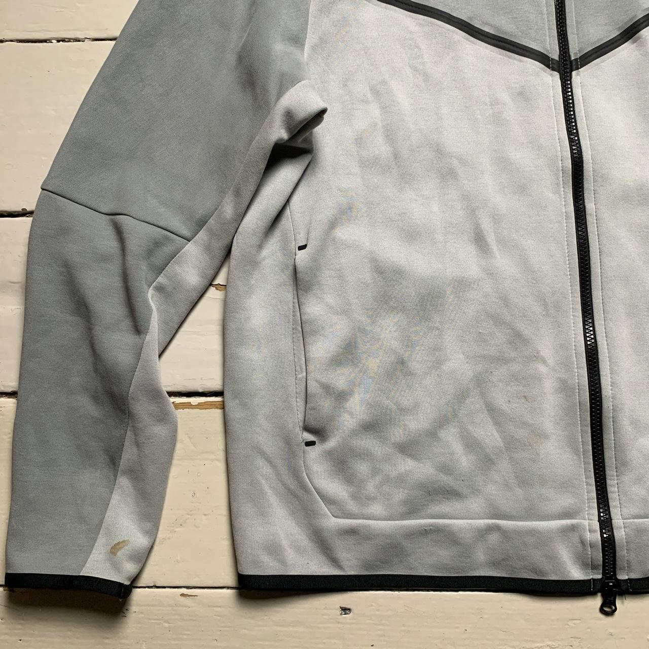 Nike Tech Fleece New Season Grey and White Hoodie