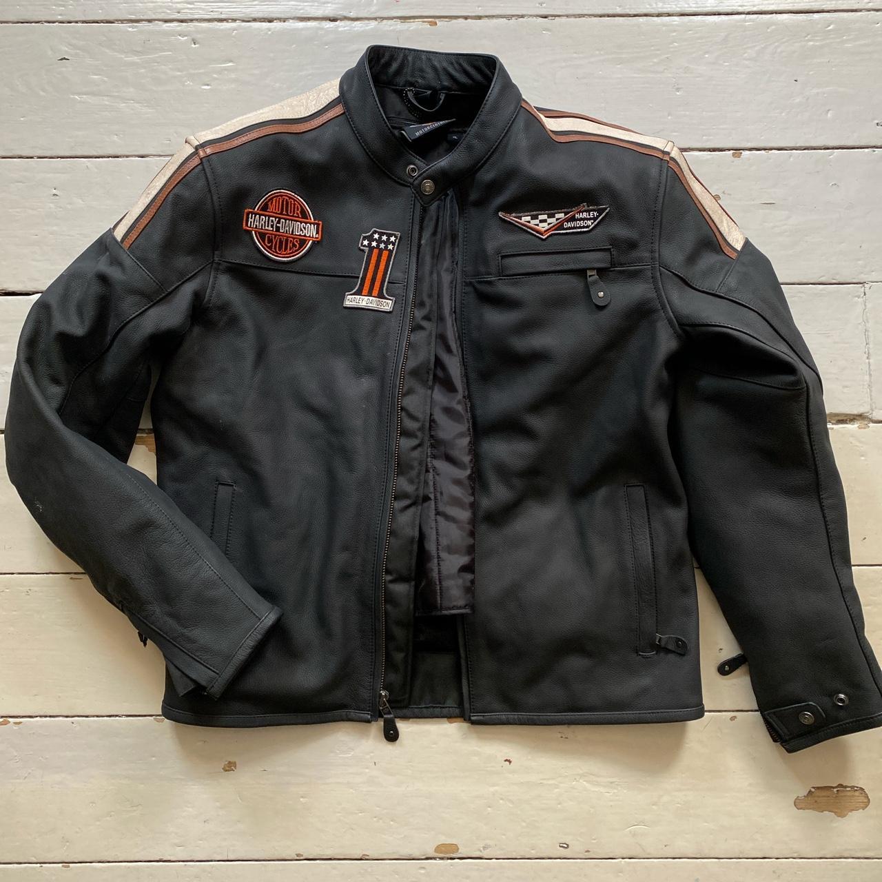 Harley Davidson Vintage Leather Biker Jacket