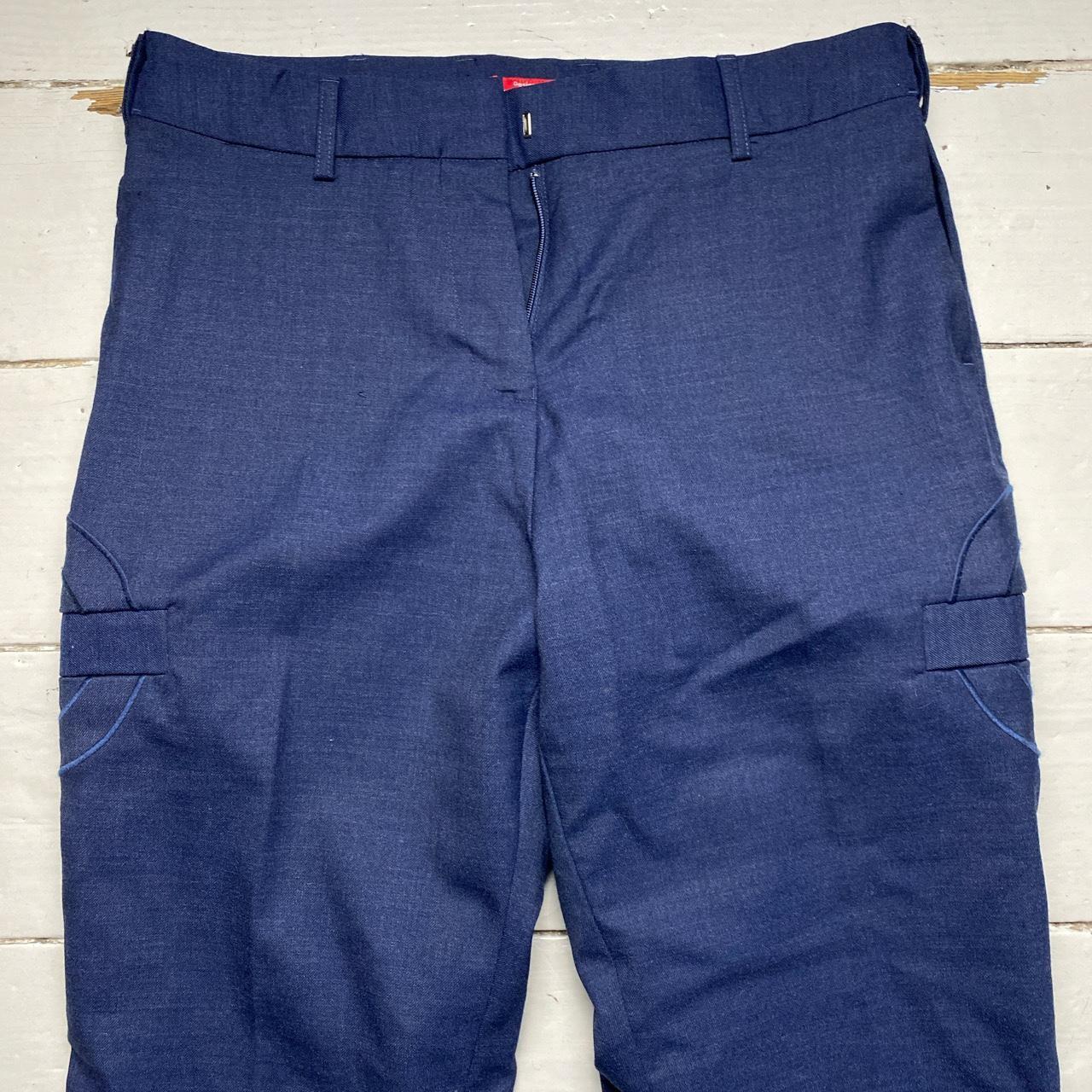 London Underground Navy Cargo Type Trousers