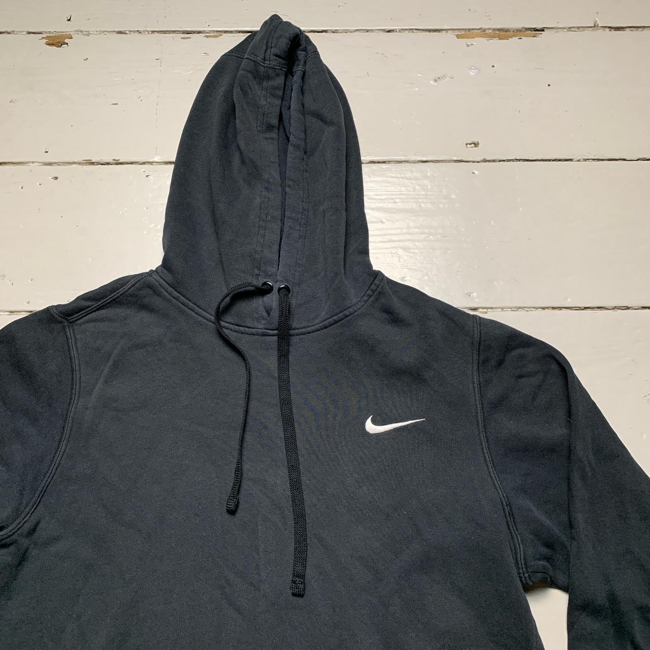 Nike Swoosh Black and White Hoodie