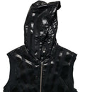 Diesel Black Label Faux Leather Gillet Hoodie (L)