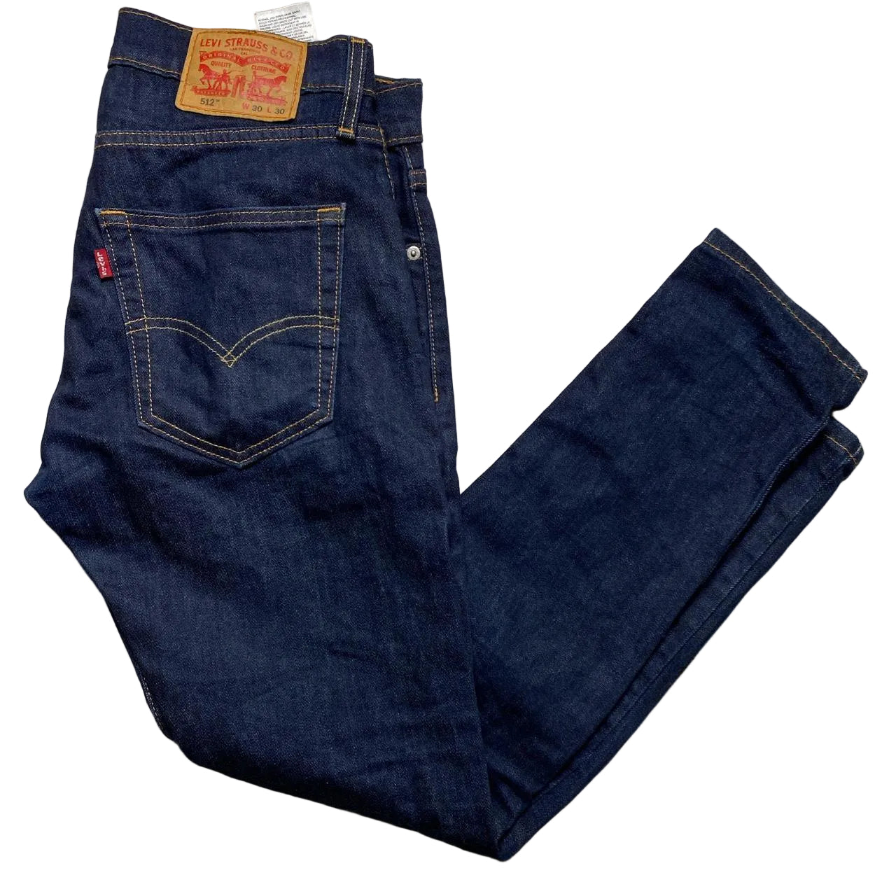 Levis 512 Slim Dark Navy Jeans (30W)