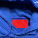 Cult Saint John Blue and White Hoodie (XL)