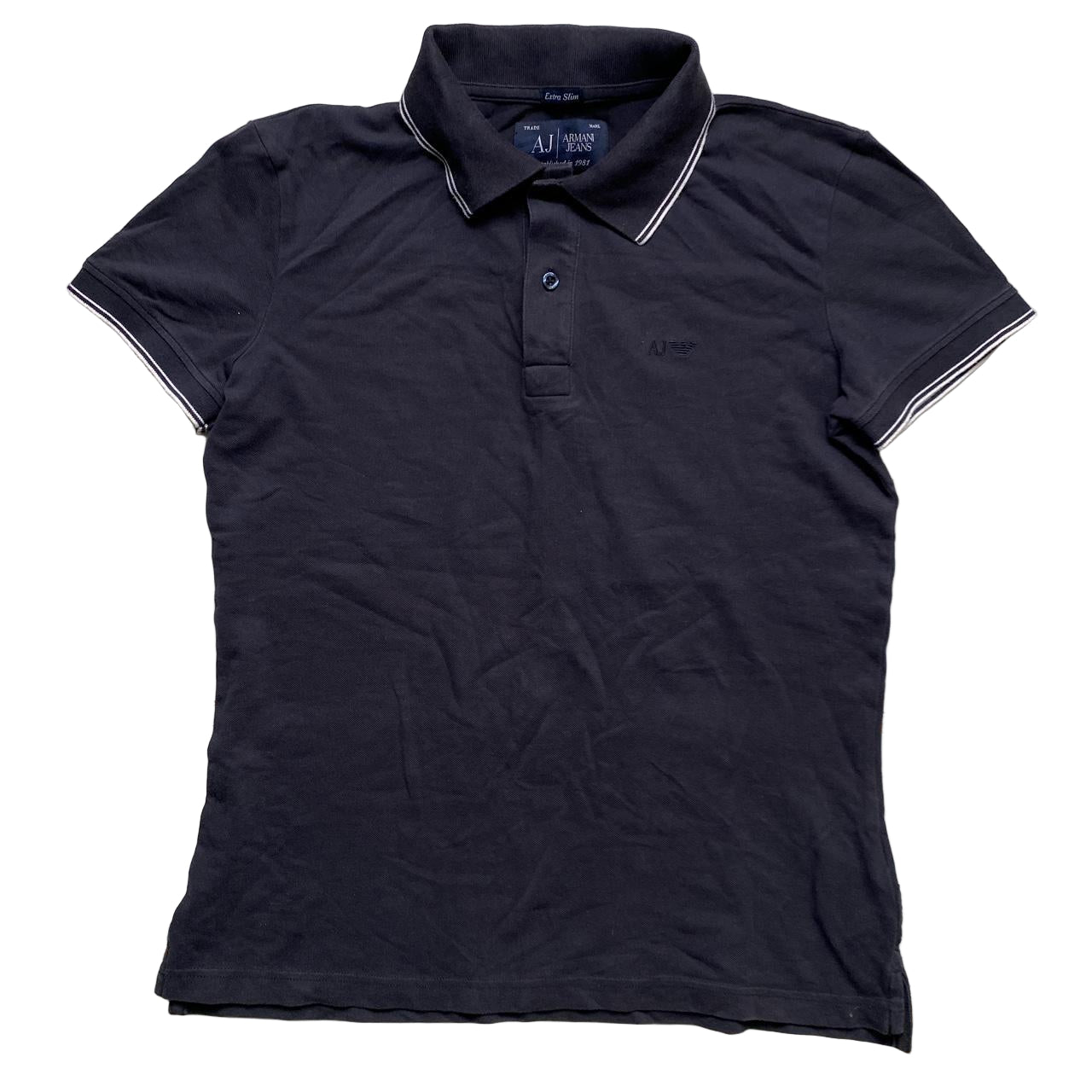 Armani Jeans Navy Polo Shirt (L)