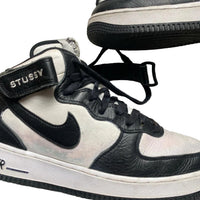 Nike Air Force 1 Mid Stussy Black and White (UK 7)