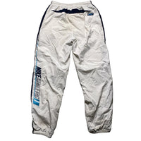 Nike Athletic Vintage Shell Trackpant Bottoms White and Blue (S)