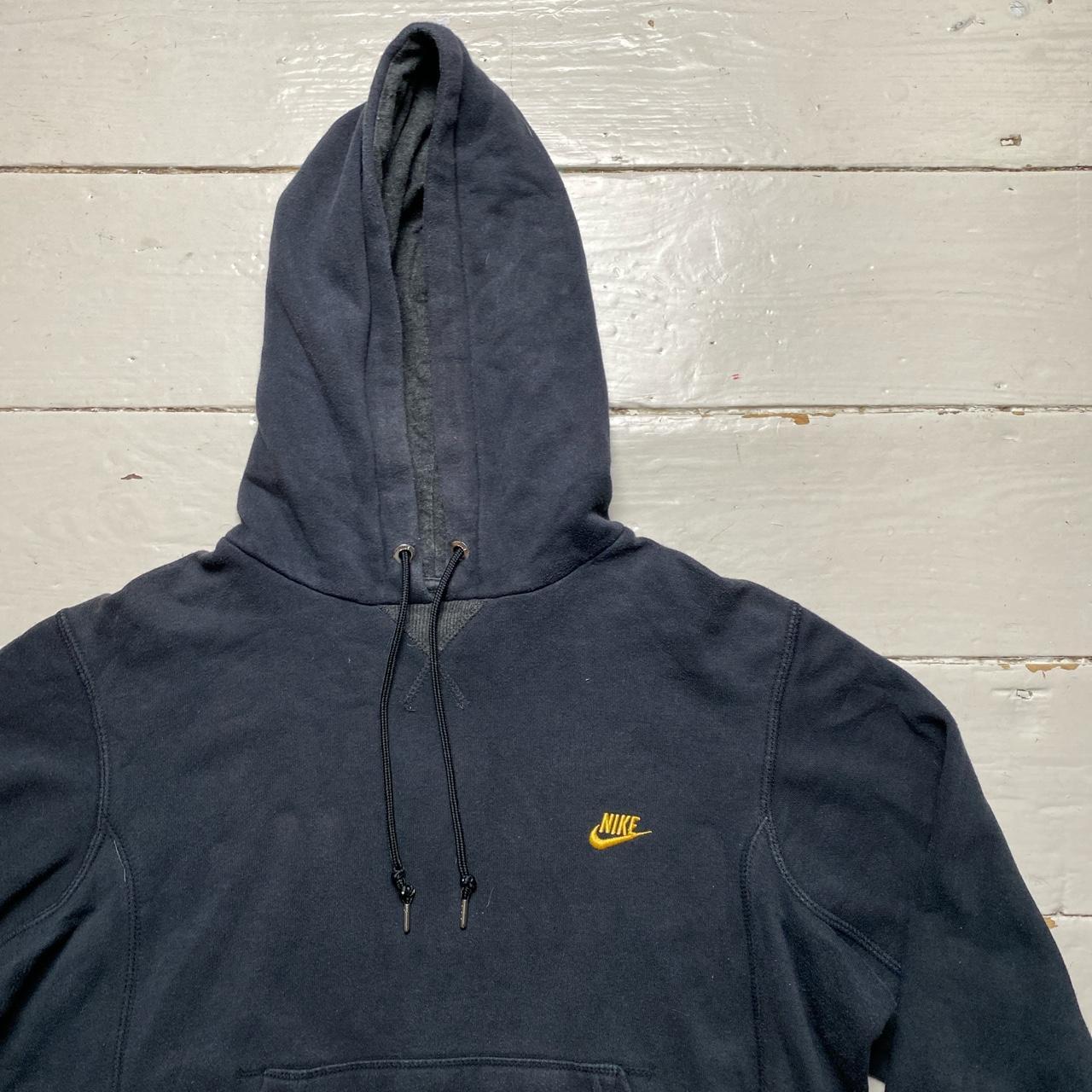 Nike Vintage Swoosh Hoodie Black and Yellow