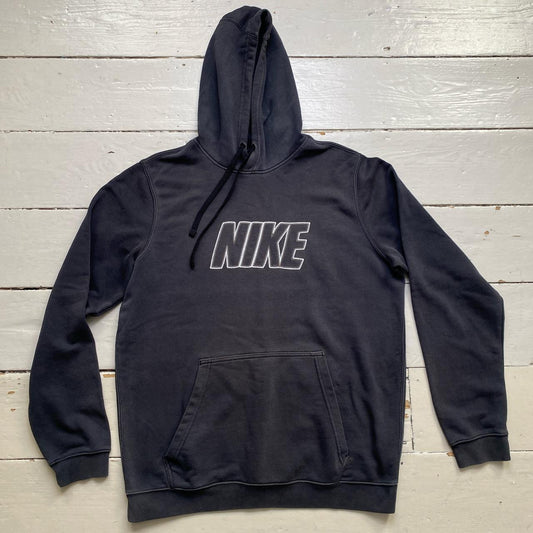 Nike Club Stitch Black and White Hoodie