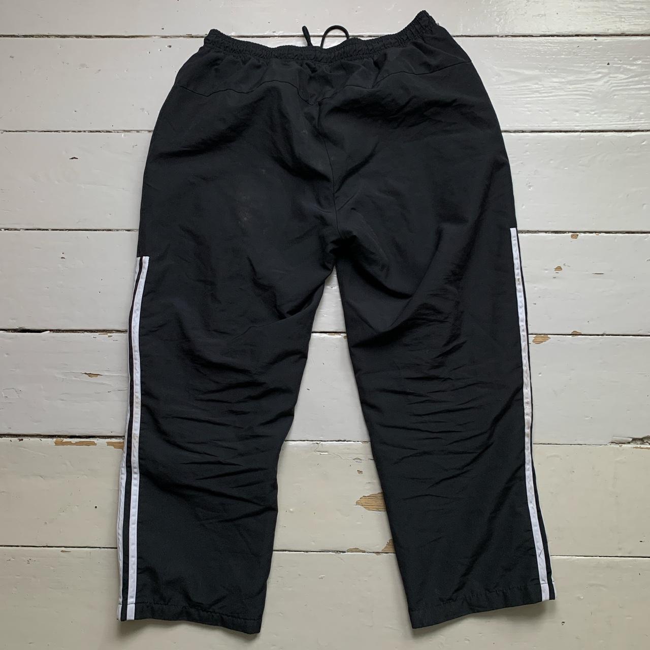 Adidas Black and White Shell Track Pant Baggy Long Shorts