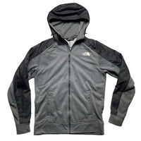 The North Face Grey Black and White Hoodie Jacket (S)