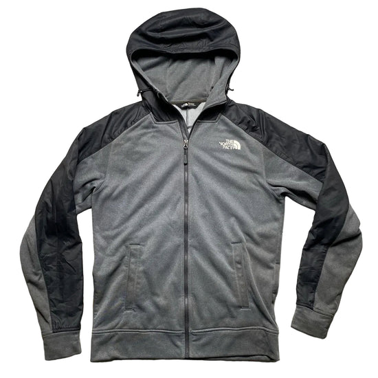 The North Face Grey Black and White Hoodie Jacket (S)