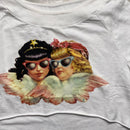 Fiorucci Angels Cropped Jumper White  (S)