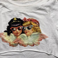 Fiorucci Angels Cropped Jumper White  (S)