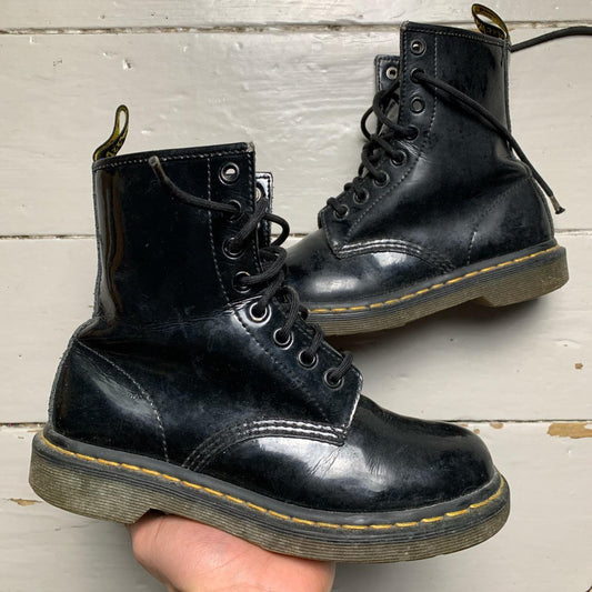 Dr. Martens Black Patent High Boots