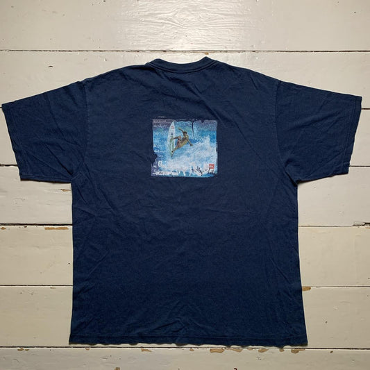 Quiksilver Surfing Navy Vintage T Shirt