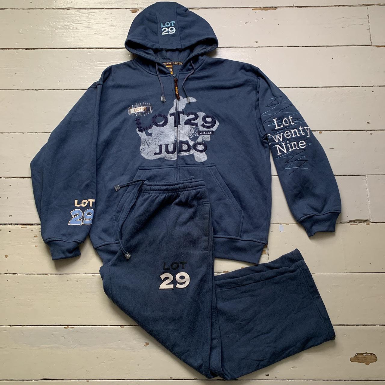 Lot 29 Judo Vintage Navy and White Tracksuit