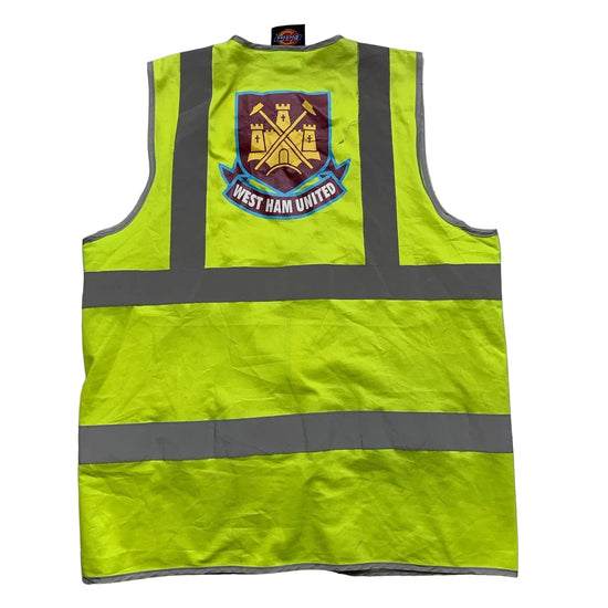 Dickies West Ham United Football Hi Vis Reflective Gilet Vest (L)
