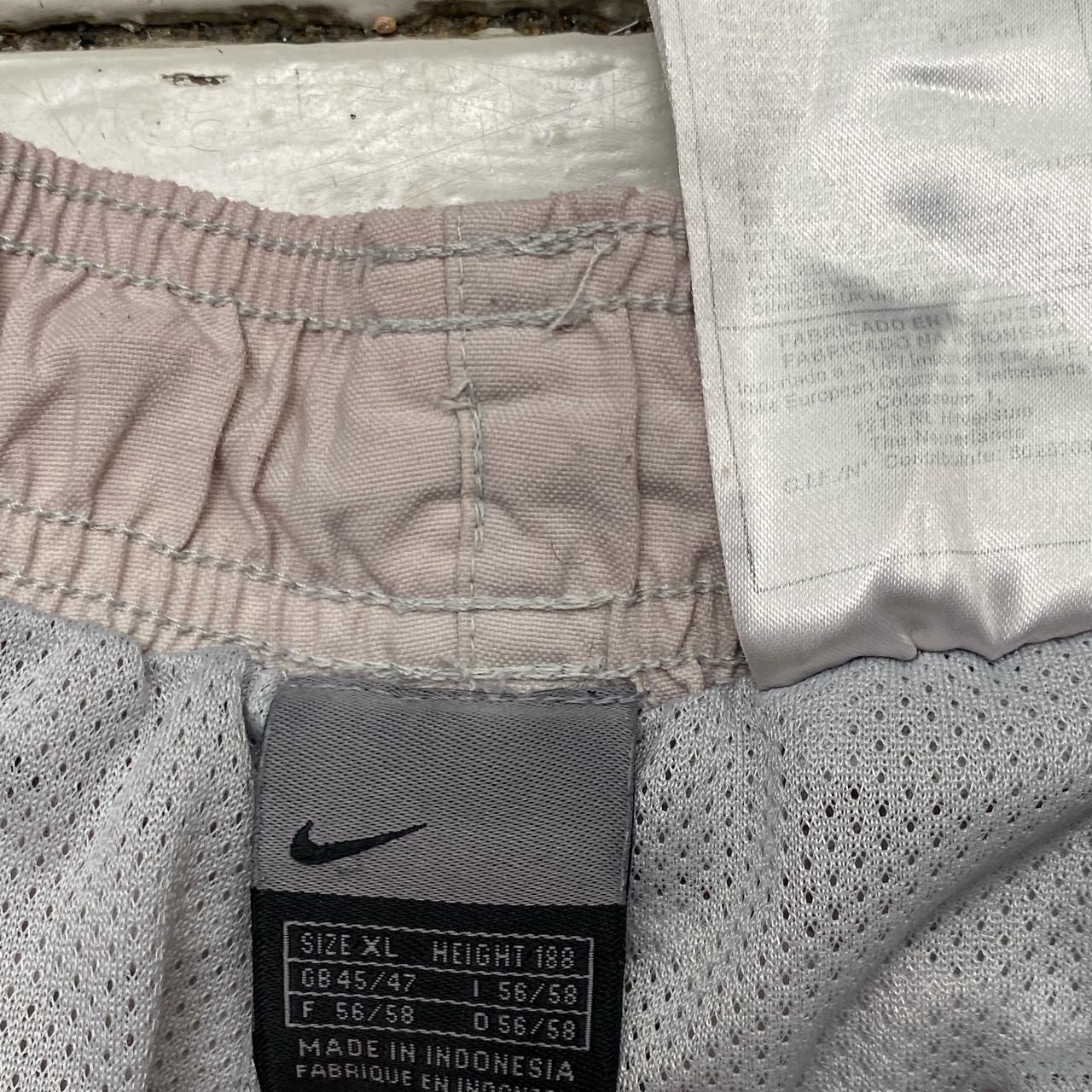 Nike Shell Baggy Cream Track Pant Bottoms (XL)
