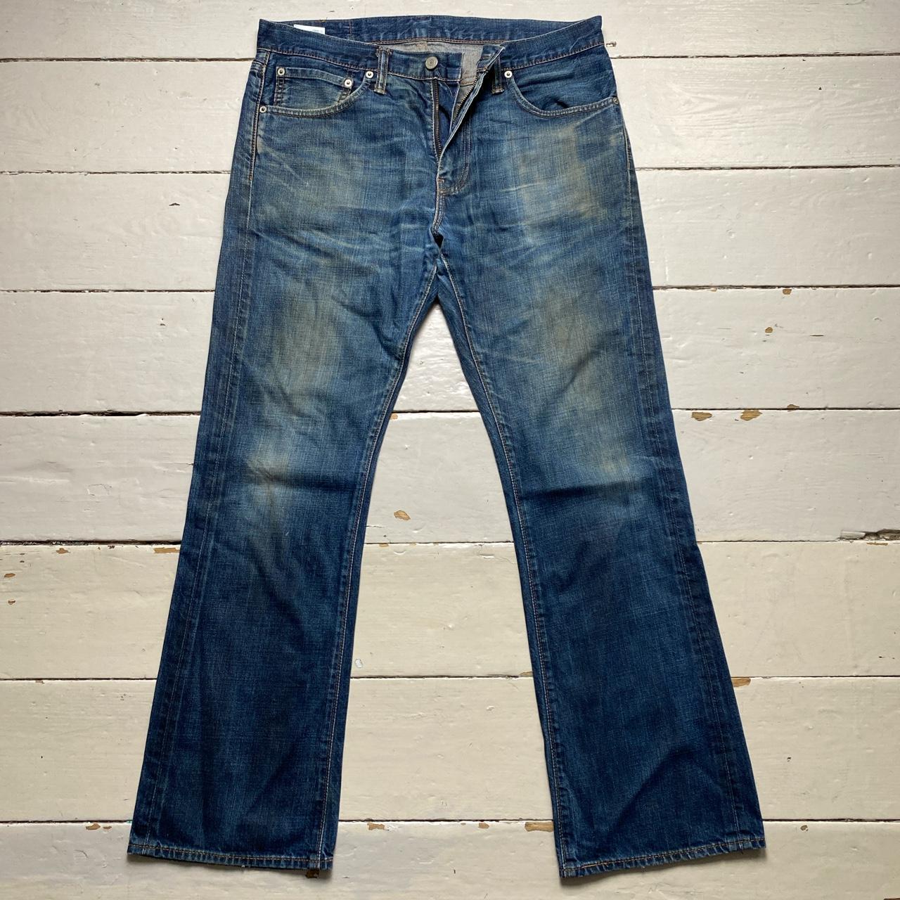 Levis 527 Navy Stonewash Jeans