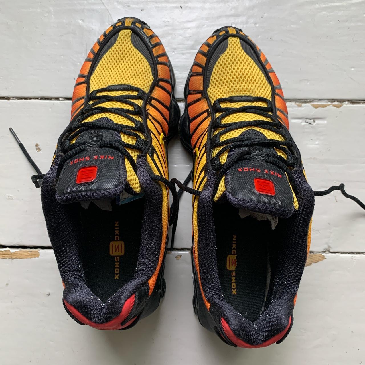 Nike Shox TL Sunrise Black Orange and Yellow Wear Garson