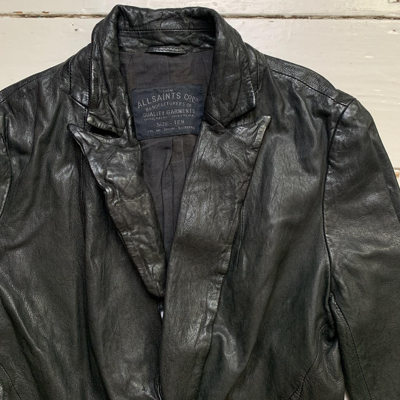 All Saints Black Womens Leather Jacket