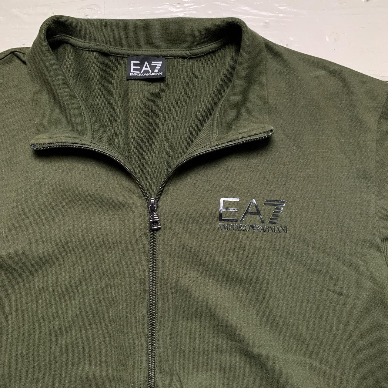 EA7 Olive Khaki Green Full Tracksuit