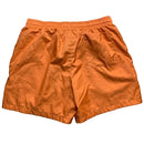 Nike Shell Swim Shorts Orange and White Swoosh (XL)