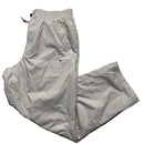 Nike Swoosh Vintage Baggy Track Pant Shell Bottoms Cream and Grey (XL)