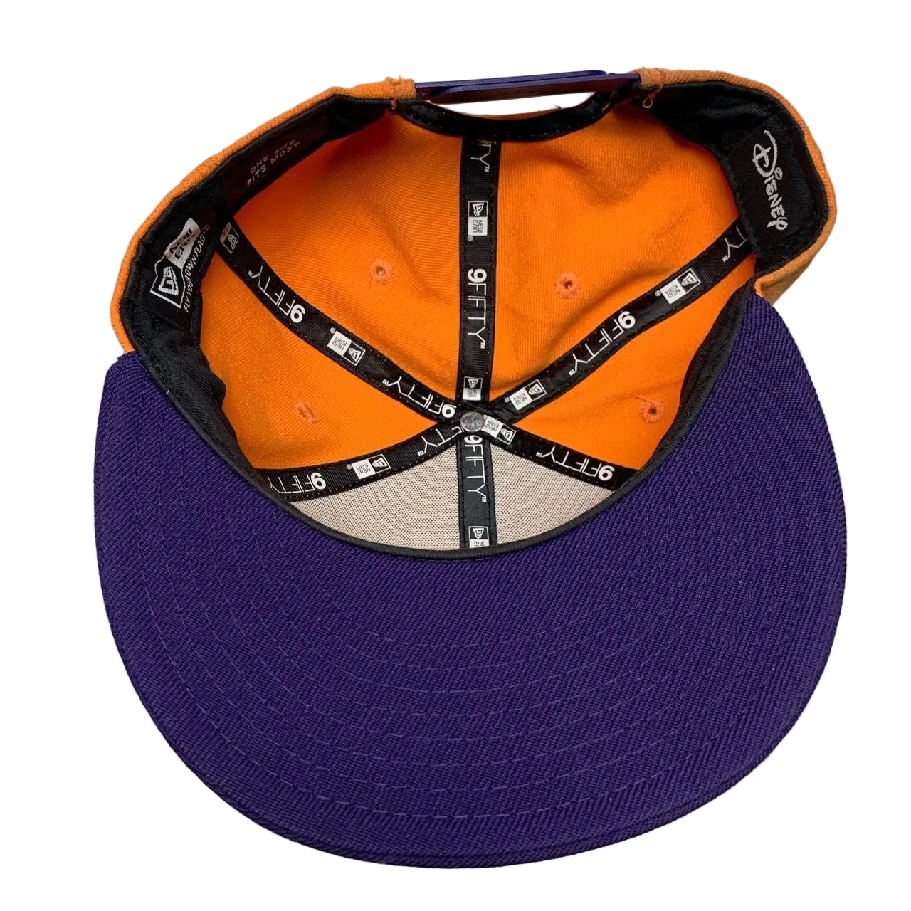 New Era Disney Daffy Duck Snapback Cap Orange and Purple