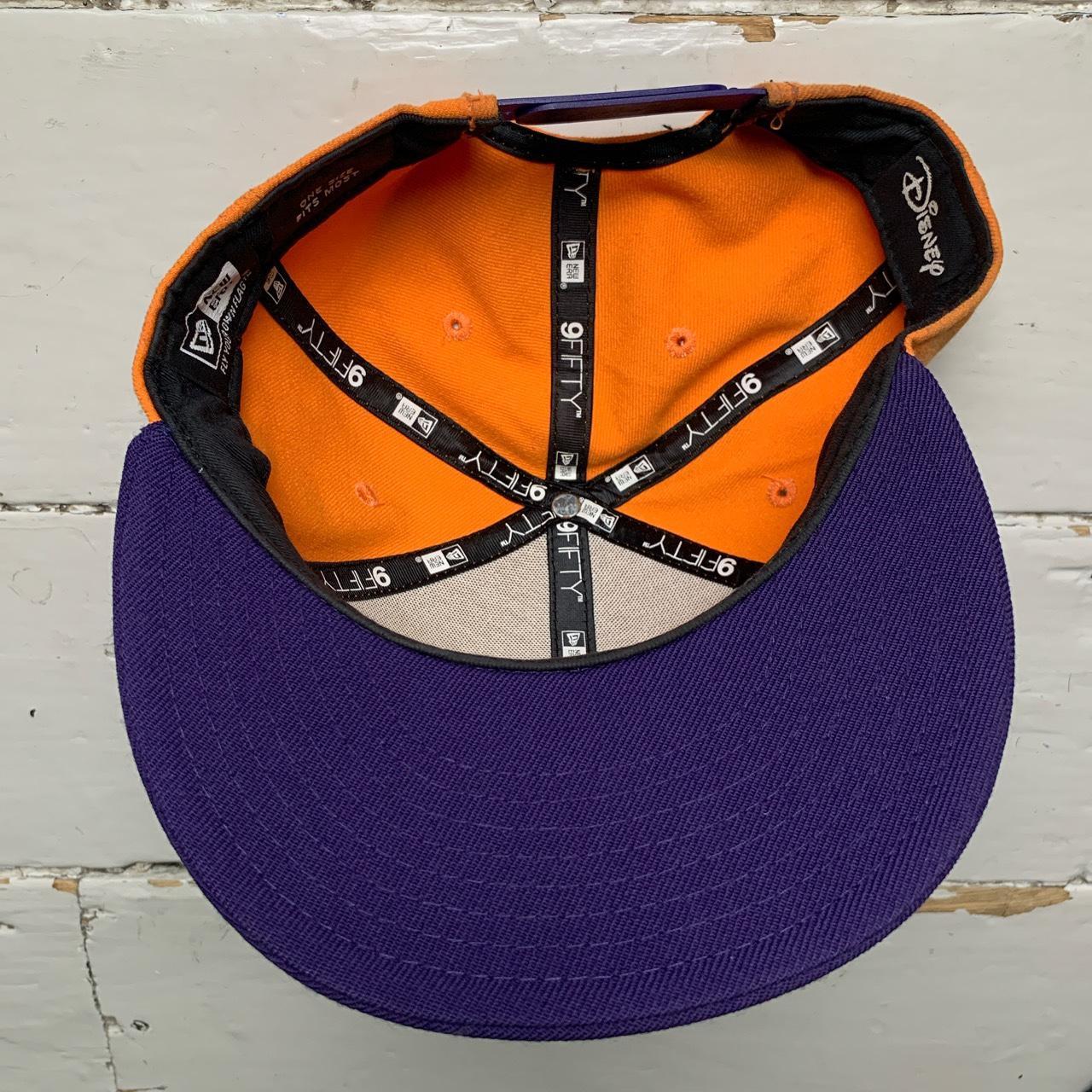 New Era Disney Daffy Duck Snapback Cap Orange and Purple