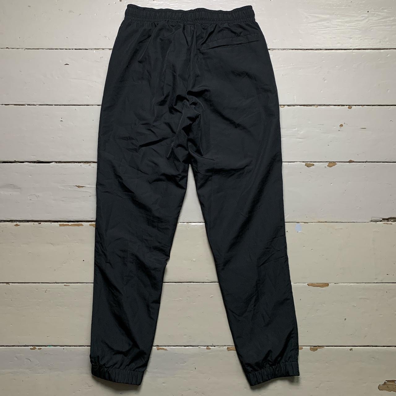 Nike Black and White Shell Track Pant Bottoms