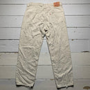 Levis 550 Baggy Cream Vintage Distressed Jeans