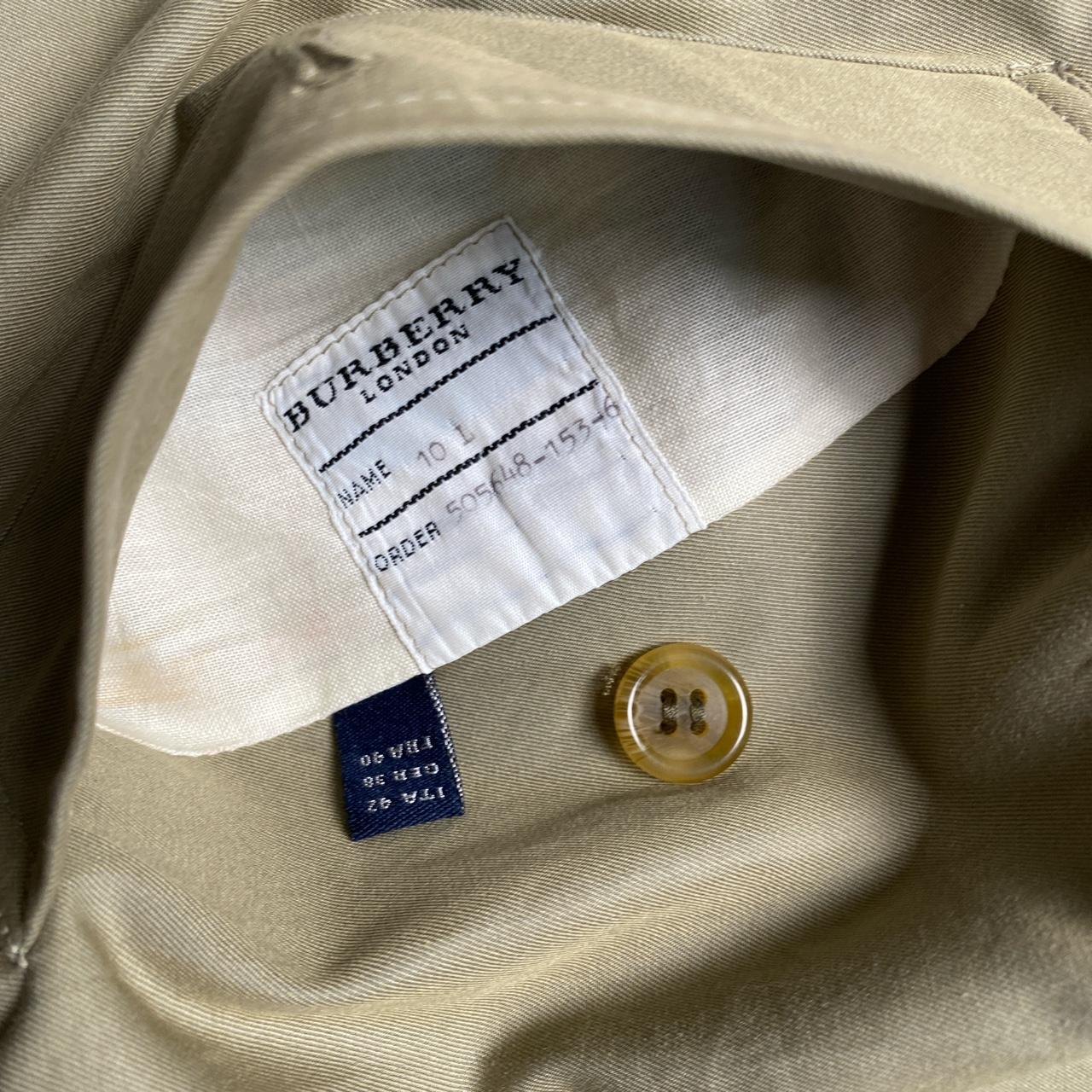 Burberry Vintage Khaki Nova Check Trench Coat (UK 10)