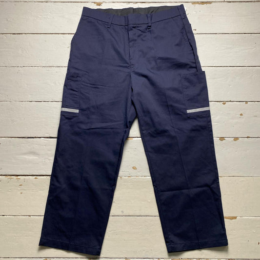 Fedex Navy Utility Reflective Strip Cargo Trousers