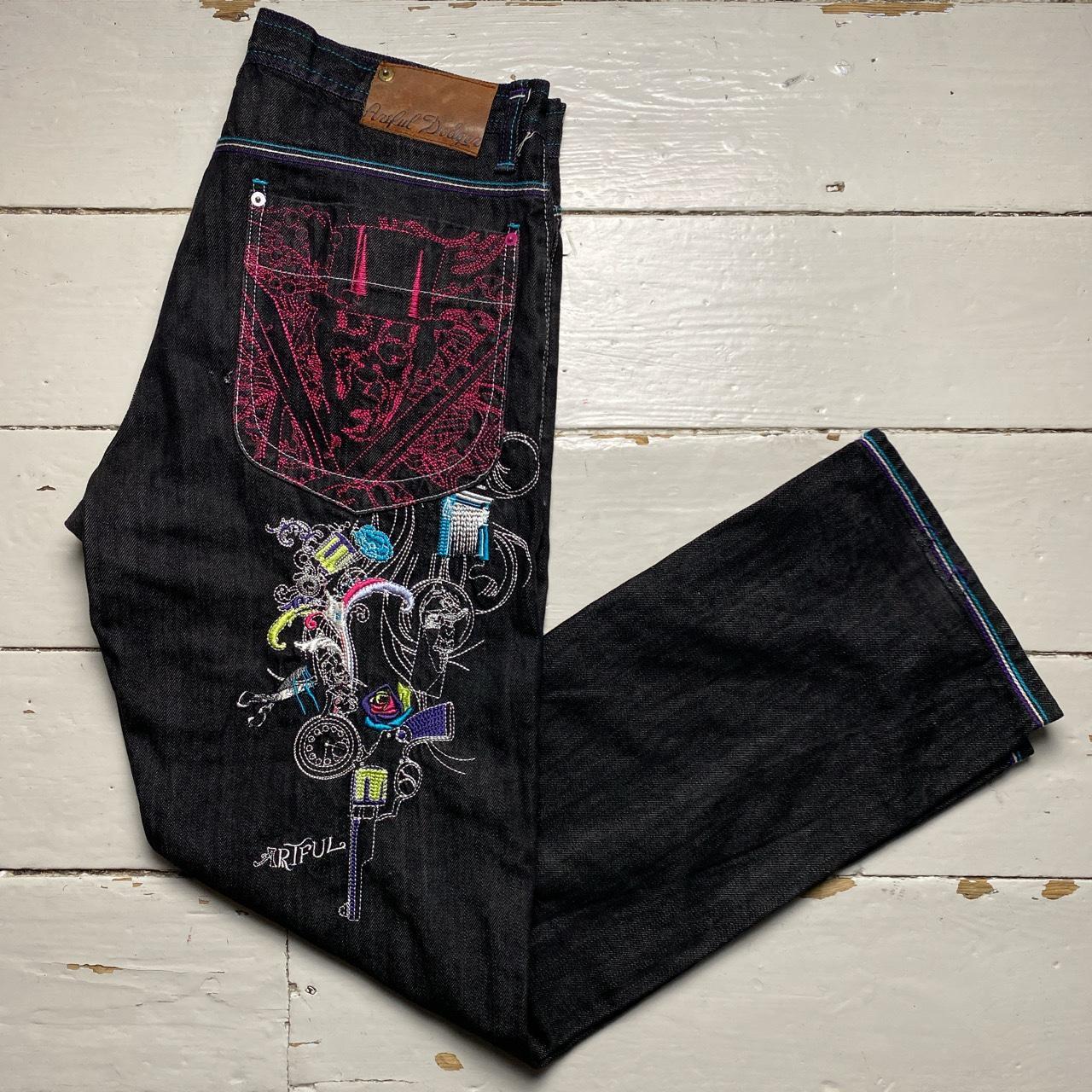 Artful Dodger Embroidery Vintage Indigo Jeans