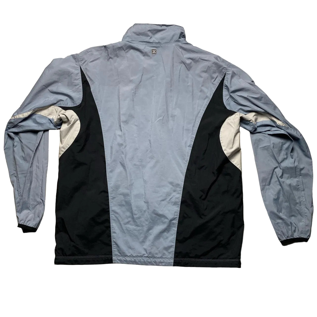 Nike Vintage Swoosh Baby Light Blue and White Shell Tracksuit Jacket (XL)