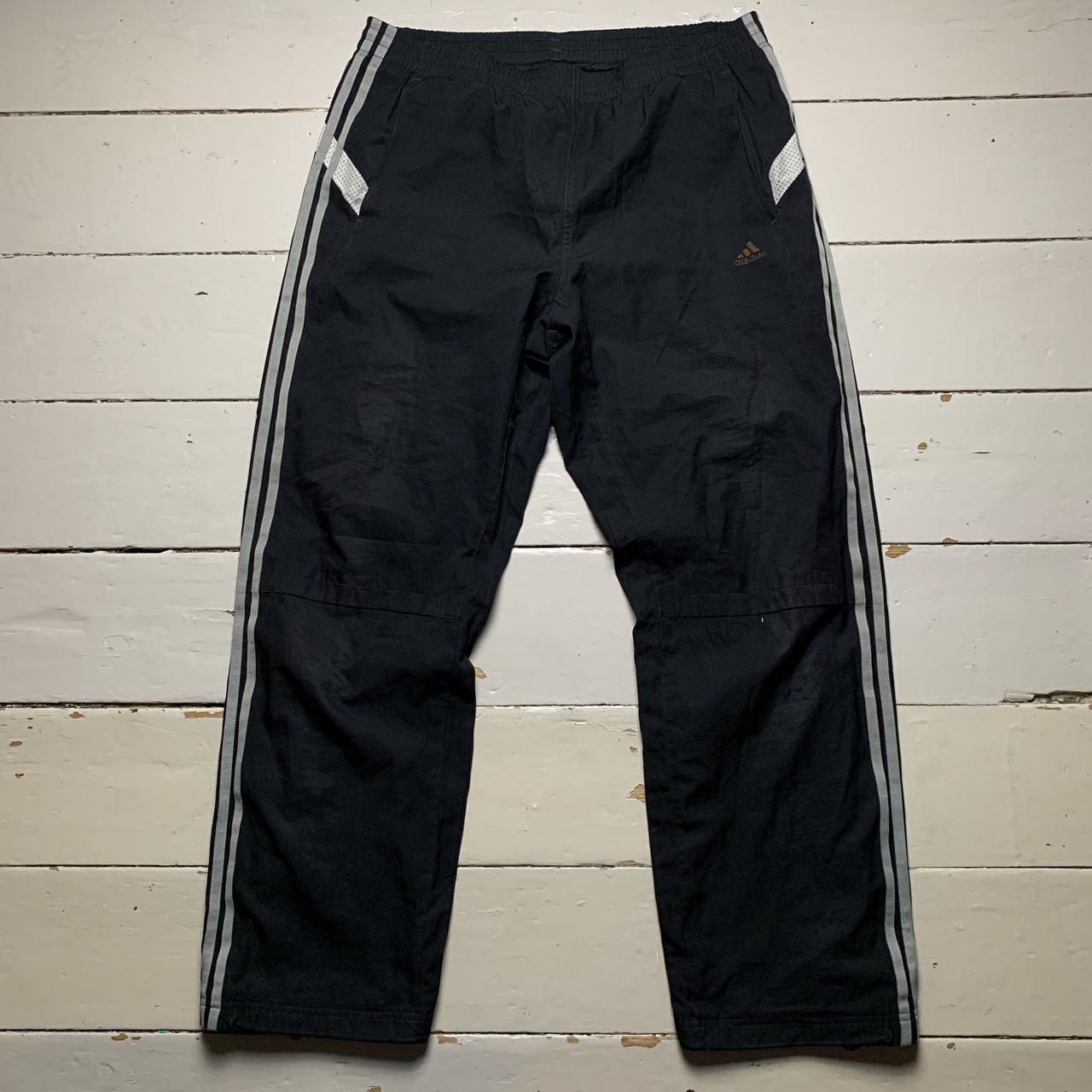 Adidas Clima Lite Baggy Shell Track pant Bottoms Black and White