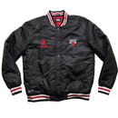 Chicago Bulls Lavine Number 8 Black Bomber Jacket (M)