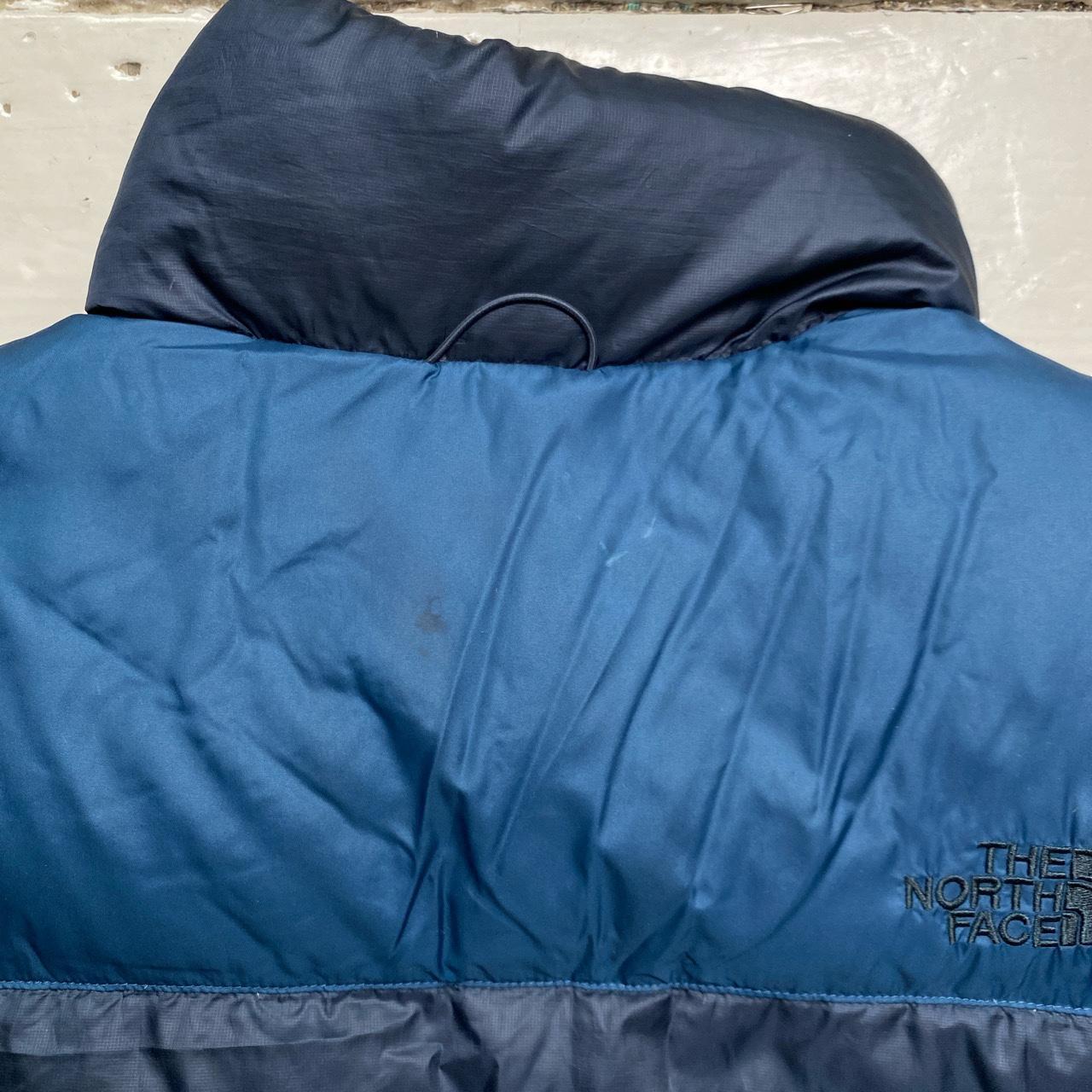 The North Face Nuptse 700 Two Tone Blue Gilet