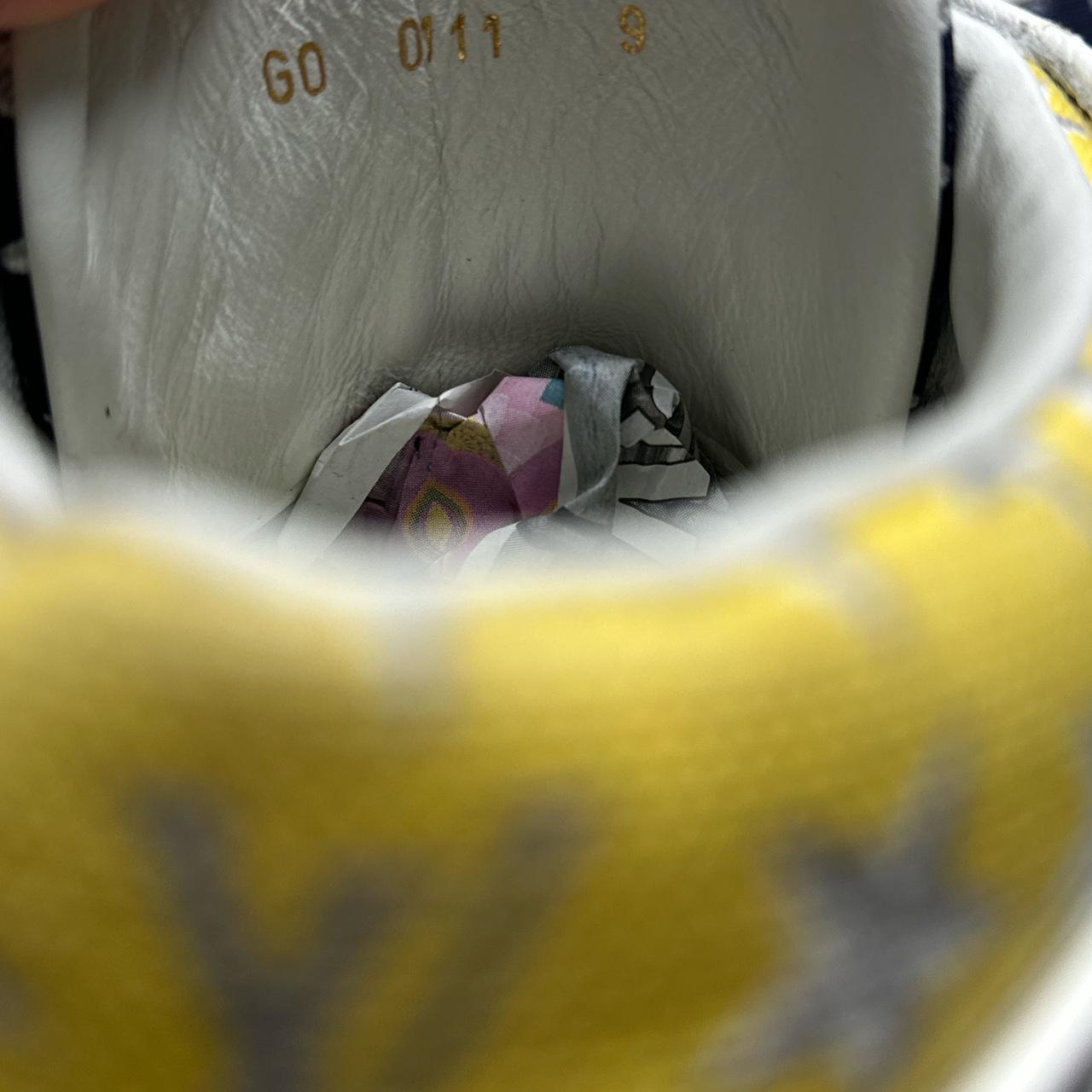 Louis Vuitton Acapulco Stars Monogram Mid Trainers Blue Yellow and White (UK 9)