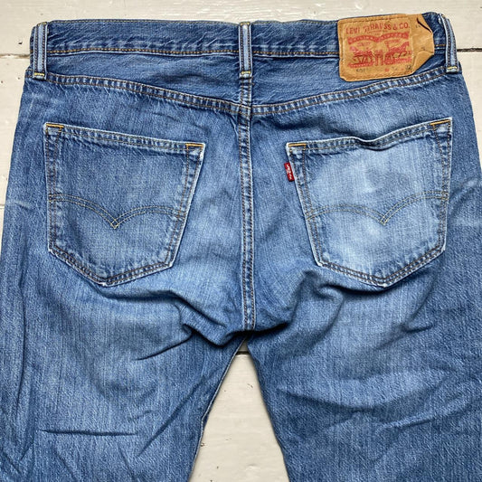 Levis 501 Light Blue Distressed Jeans