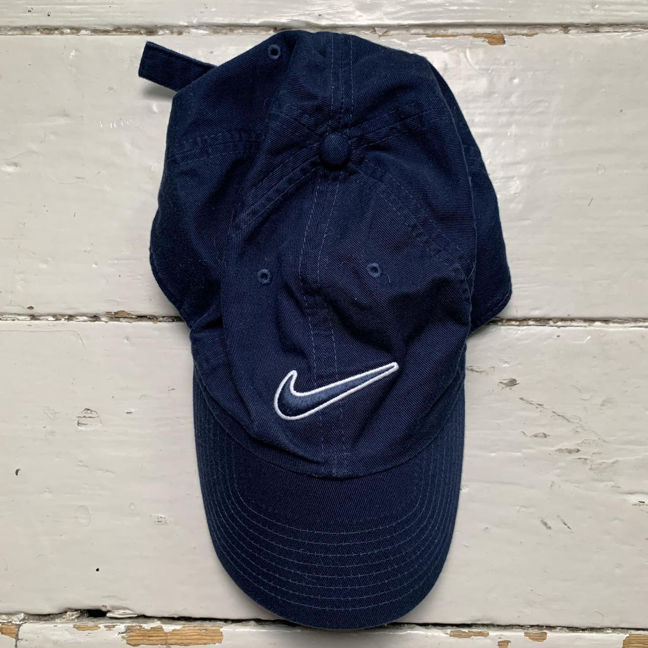 Nike Navy and White Swoosh Cap