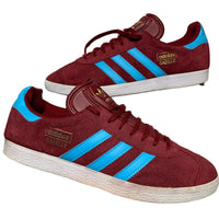 Adidas Gazelle Burgundy Claret and Blue West Ham Trainers (UK 9)