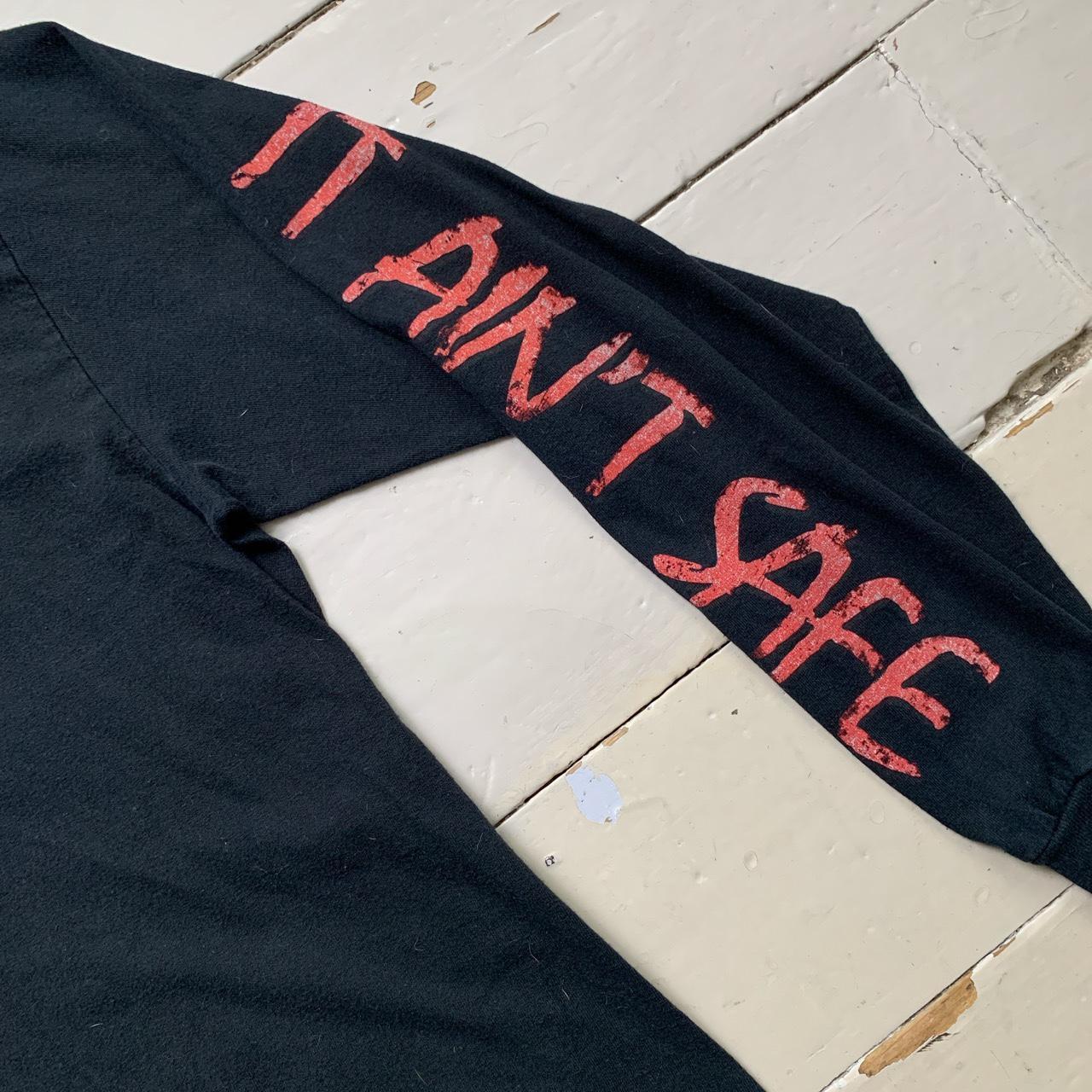 Skepta It Aint Safe Long Sleeve Black T Shirt (L)