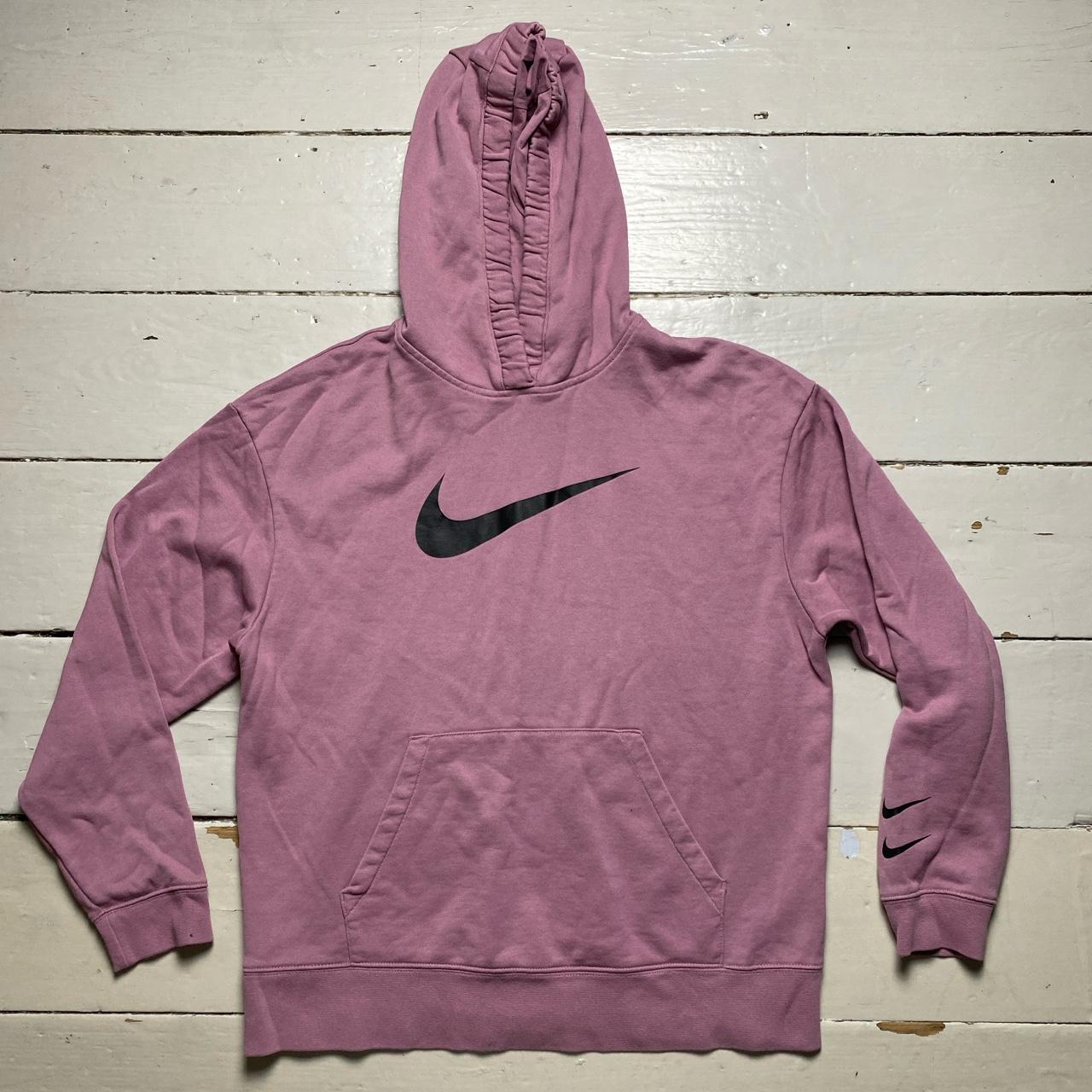 Nike Big Swoosh Hoodie Pink Womens
