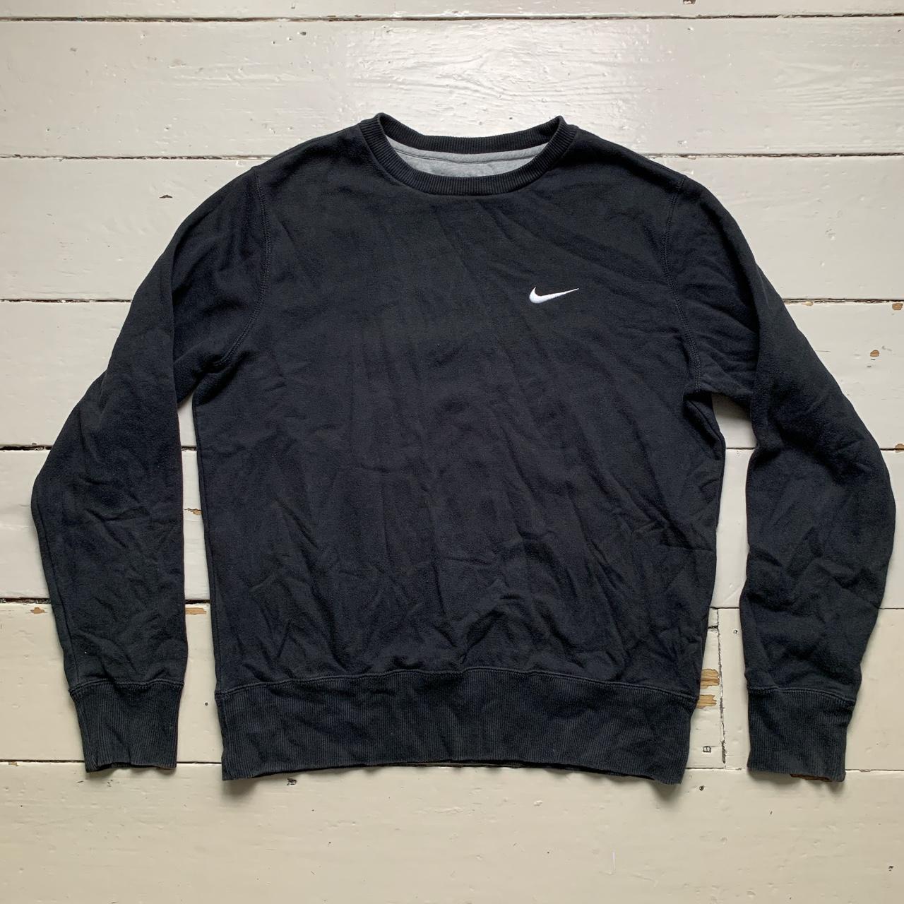 Nike Swoosh Black and White Jumper