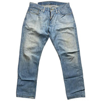 Levis 514 Light Blue Baggy Stonewashed Jeans (32W)