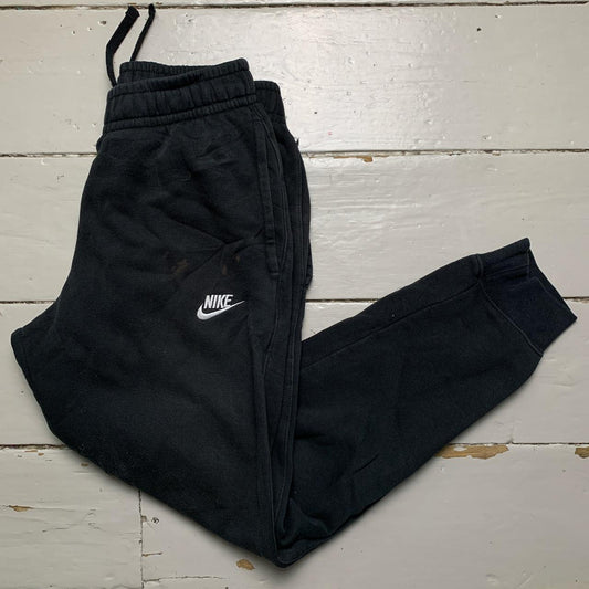 Nike Black and White Swoosh Joggers