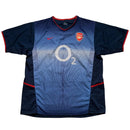 Arsenal Vintage O2 2002/04 Away Nike Blue and White Football Shirt (XL)
